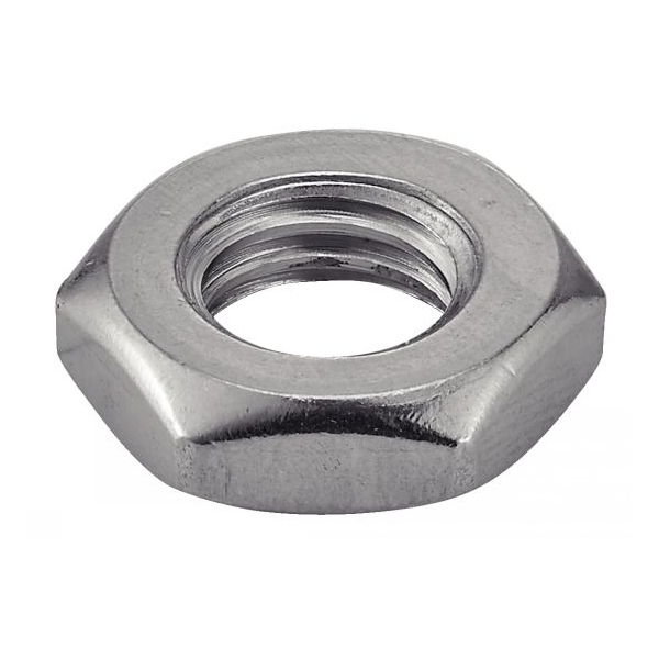 Écrou hexagonal HM bas DIN 439 ISO 4035 Inox A2 M12 - boîte de 100