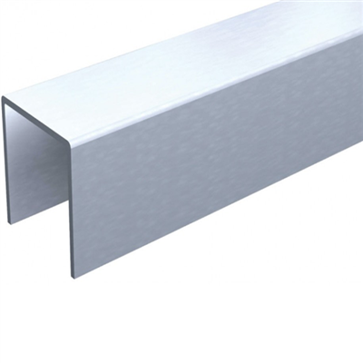 Profil U en aluminium de 25 x 18 mm longueur 2 mètres