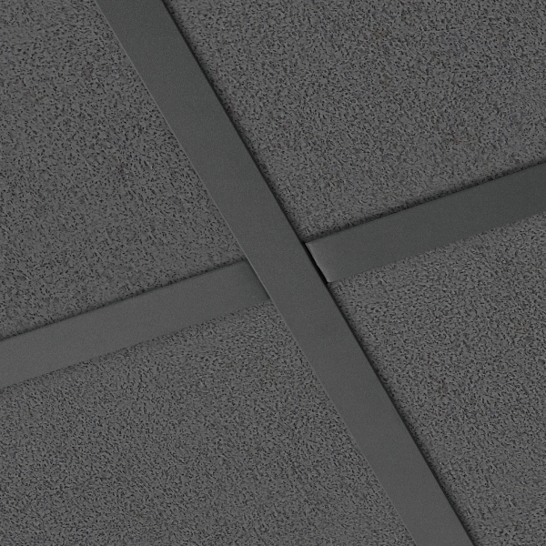 Dalle faux plafond 60,0 cm x 60 cm - Ecophon Hygiene Black A - Pour environnements humides - ép. 20 mm