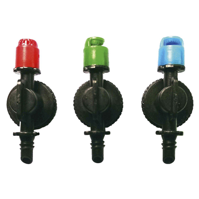 Micro asperseur arroseur à visser pour goutte à goutte - Débit et portée réglable 90° - Lot de 3