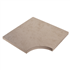 Margelle d'angle pour piscine effet béton ciré - Nashira - Aquitaine - 50,0 CM x 50,0 CM - ép. 35,00 MM