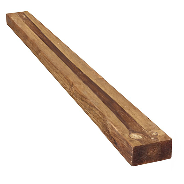 Traverse paysagère Pin Classe 4 marron pour bordures et aménagements extérieurs - 7.5 x 20 x 240 cm