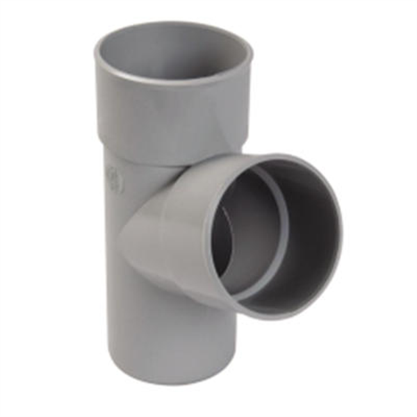 Culotte simple mâle-femelle 67°30 pour tube de descente Ø 80 mm - Gris