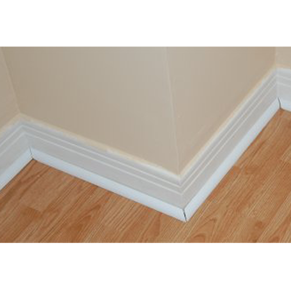 Profilé quart de rond en PVC blanc - 12 x 12 mm - longueur 2.6 mètres