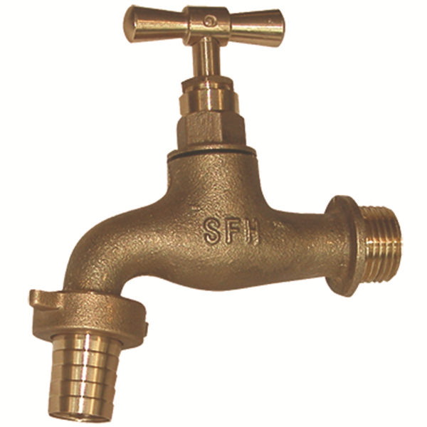 Robinet de puisage à potence brut - Mâle 3/4" - Raccord au nez 1