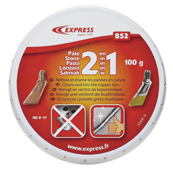 Pâte décapante et de pré-étamage - 852 Guilbert Express - Boîte de 100 grammes