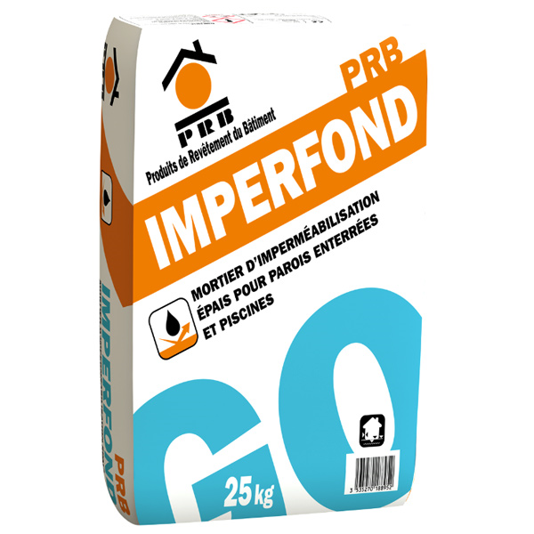 Enduit d'imperméabilisation épais pour piscines et bassins - Imperfond - sac de 25 kg