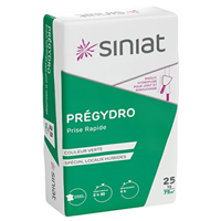 Enduit de jointoiement à prise rapide pour locaux humides - Siniat Prégydro - sac de 25 kg