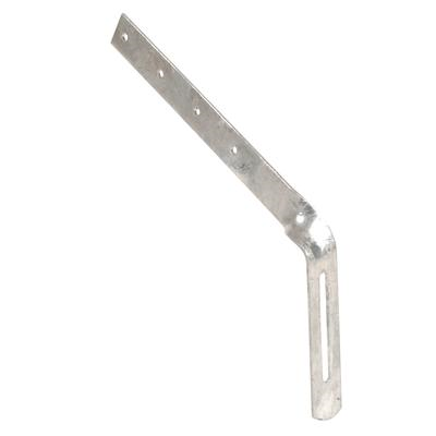 Hampe chantournée Nicoll fixation de gouttière - Longueur sur chevron 225 mm - Réglage 6 cm - Acier galvanisé