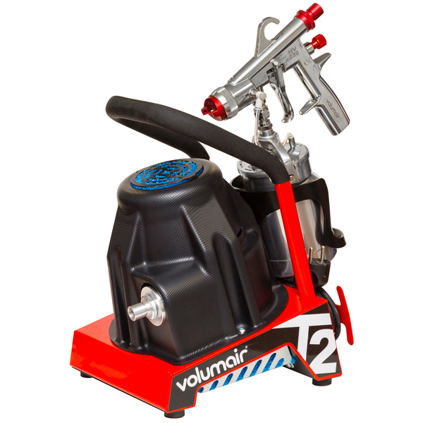 Pulvérisateur basse pression avec pistolet pour laques vernis et primaires - Groupe Eole T2 + HV230 Euromair