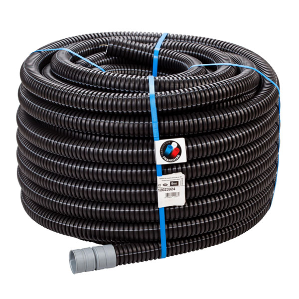 Gaine électrique ICTA IK10 3522 annelée et ignifugée - diamètre 90,0 mm - couronne 50,00 m