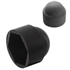 Cache écrou hexagonal en polyéthylène noir pour vis tête H en M8 clé de 13 mm - boîte de 100