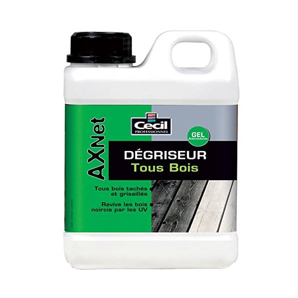 Nettoyant dégriseur tous bois extérieurs AXNet Cecil bidon de 5L