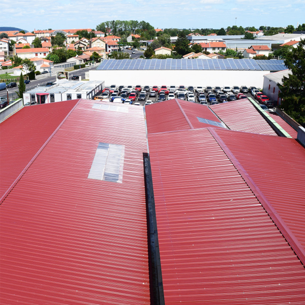 Profil de couverture métallique Coveo 3.45 - Gris anthracite RAL 7016 - 3000,0 MM x 1000 MM - ép. 0,63 MM