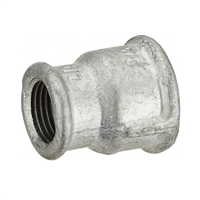 Mamelon double femelle réduit - F15 x 21 - F12 x 17 - Noyon & Thiebault - Fer galvanisé