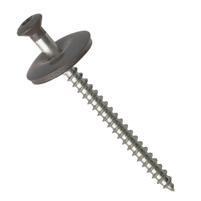 Vis bois inox pour tuile de rive - TGS Torx - Gris graphite RAL7022 - 4,5 MM x 60,0 MM - Boîte de 100