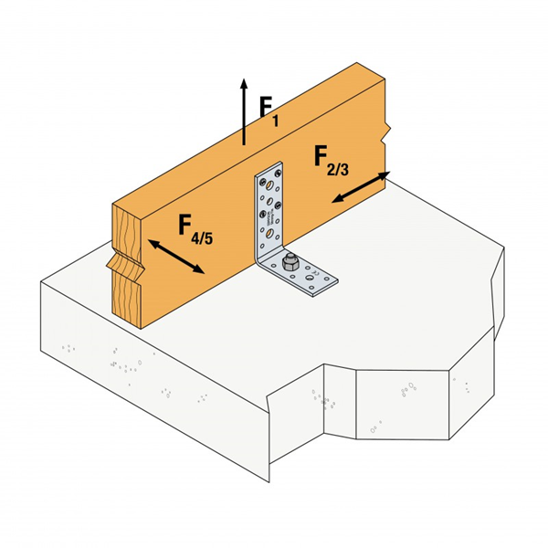 Équerre de fixation renforcée Simpson AG40312-R  - 119 x 91 x 40 mm