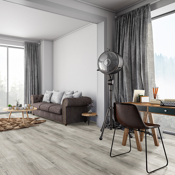 Lame vinyle à clipser pour sol intérieur - Clip 30 Edilis - Trek - 18.3 CM x 122 CM - ép.4 MM