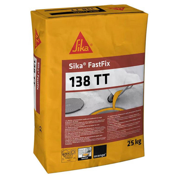 Mortier pour scellement et calage d'éléments de voirie - Sika Fastfix 138 TT - sac de 25 kg