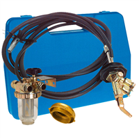 Servobloc pour installation sur une cuve à fuel, en plastique, avec malette