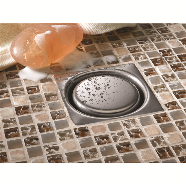 SIPHON 100X100 SORTIE VERT 40 MM PLATINE 1040FD