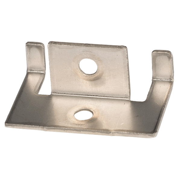 Clip de départ et fin avec vis inox pour fixation lame de terrasse Silvadec sur lambourde - Sachet de 10