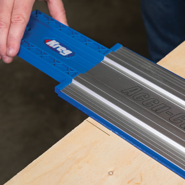 Rail de guidage universel pour scie circulaire Kreg KMA2700 Accu-Cut - découpe jusqu'à 127 cm