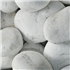 Galet en marbre blanc de Carrare pour décoration de jardin - granulométrie  40 à 60 mm - Big Bag de 350 kg