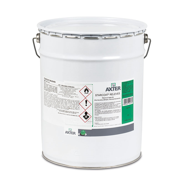 Résine d'étanchéité liquide prête à l'emploi pour relevés et points singuliers en toiture-terrasse - STARCOAT R - bidon de 20,0 kg
