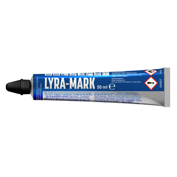 Tube marqueur permanent indélébile Lyra Mark Noir 50 ml