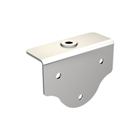 Platine en inox à visser sur plat Win-Slide R 80 x 58 mm - Lot de 2