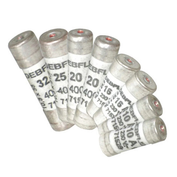 Fusibles céramique avec voyant NF - Diamètre 8.3 à 10.3 mm - Longueur 23 à 38 mm - Lot de 8