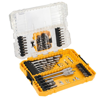 Coffret 55 pièces pour perçage métal et bois - embouts, forets, mèches à bois - Dewalt
