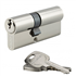 Cylindre européen double entrée nickelé Thirard mécanisme 5 goupilles 30 x 30 mm - livré avec 3 clés
