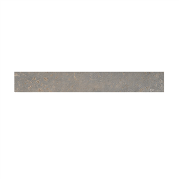 Plinthe de carrelage intérieur en grès cérame émaillé rectifié effet pierre Dolmen - 71,0 CM x 7,5 CM - Grigio