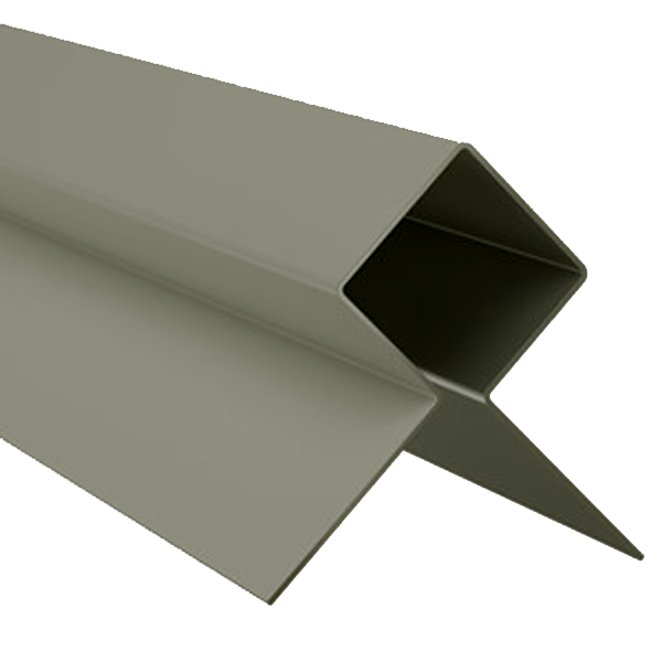 Profilé d'angle extérieur MetalTrim pour bardage Hardie Plank - aluminium laqué Taupe Monterey - longueur 3 M