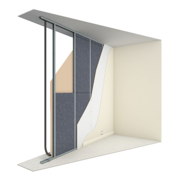 Panneau isolant biosourcé en textiles recyclés pour murs cloisons et combles - Isocoton Isover - R= 3,20 m².K/W - 1,20 M x 0,60 M - ép.120 MM