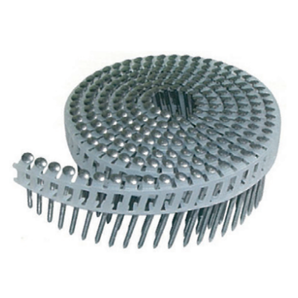 Pointe annelée Inox A2 en rouleau pour cloueur pneumatique Alsafix - Tête plate - 2,5 MM x 35,0 MM - boîte de 2400