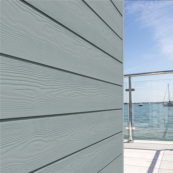 Lame de bardage en fibres-ciment Cedral Click finition relief - 186 MM x 12,00 MM - L. 3,60 M - Bleu ciel C10