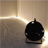 Enrouleur ruban LED Edma 25 m - 180 LED/m - Lumière blanche 6500 K - Câble d’alimentation 1,5 m