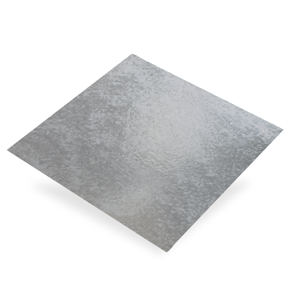Plaque en acier galvanisé lisse - 500 x 250 mm - épaisseur 0.55 mm CQFD 2015-3464