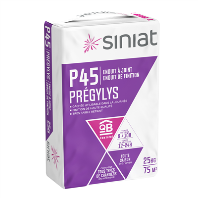 Enduit de jointoiement et de finition - PRÉGYLYS 45 - Prise Normale - sac de 25kg