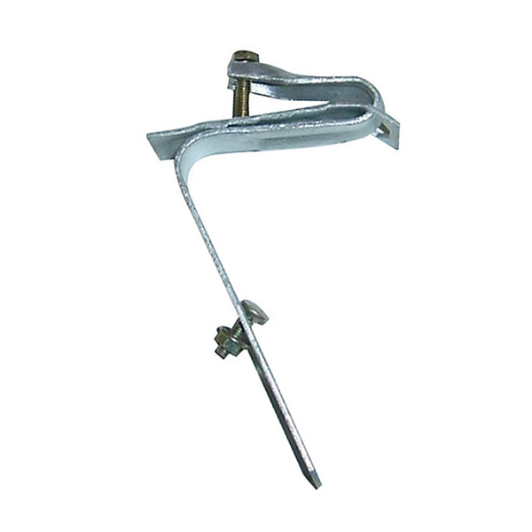 Pince de fixation de gouttière MEP FI2002C pour GD25 et GD33 sur toiture en fibre ciment ou bac acier