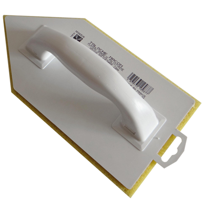 Taloche éponge pointue mousse polyuréthane jaune - 14 x 27 cm - Mob Mondelin