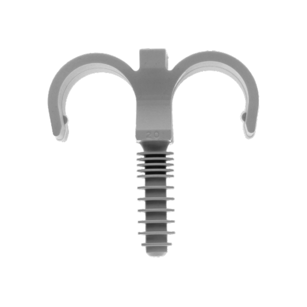 Collier de fixation simple - Tubes acier cuivre - 10 mm - Sachet de 10