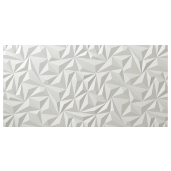 Faïence effet rectifiée 3D Wall Design - 40,0 CM x 80,0 CM - ép. 10,00 MM - Angle White