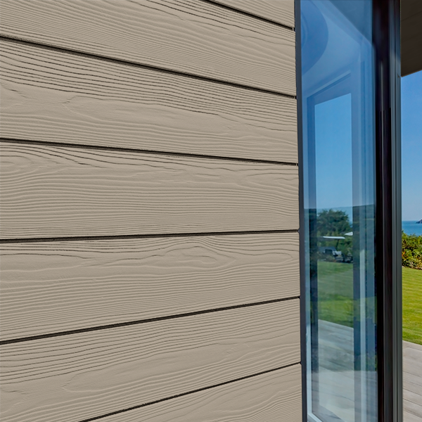 Lame de bardage en fibres-ciment Cedral Click finition relief - 186 MM x 12,00 MM - L. 3,60 M - Brun argile C03