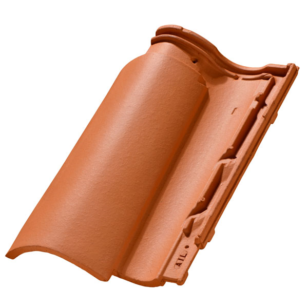 Tuile Canal Horizon Terreal en terre cuite - emboîtement double canal - Rouge