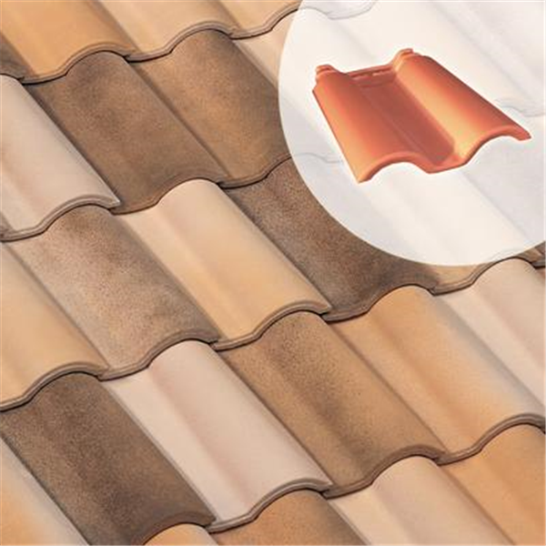 Double tuile en terre cuite Gallo Romane (GL010) Monier - Beige