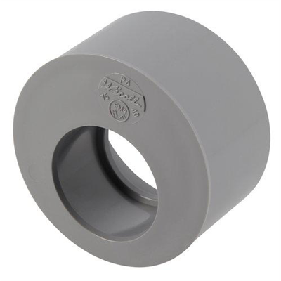 Tampon de réduction simple à coller Nicoll P4 - eaux usées et vannes - mâle/femelle - PVC - diamètre 75/40 mm
